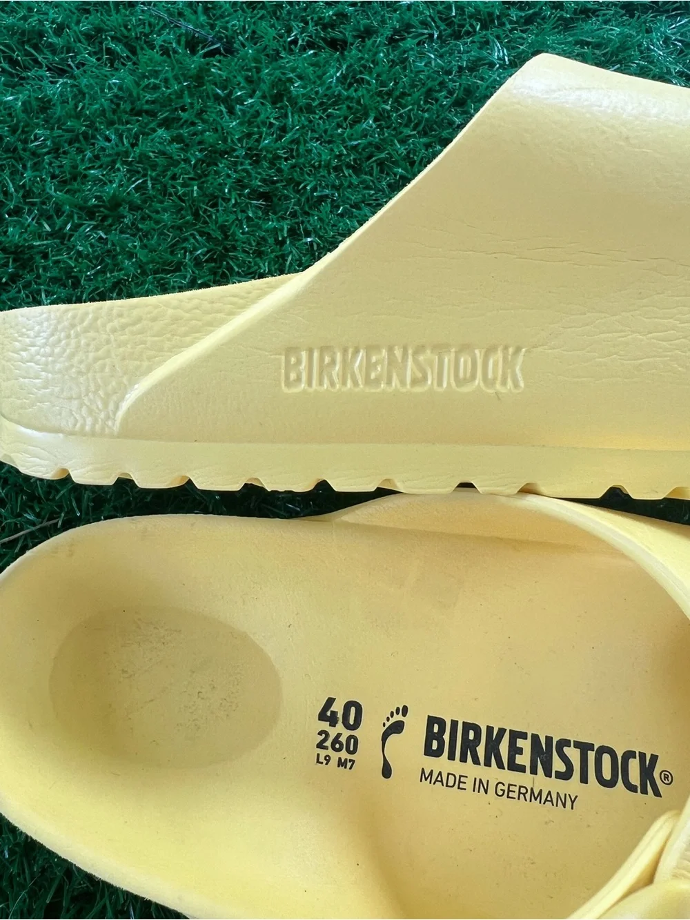 Birkenstock Arizona EVA Popcorn Yellow Sandals 40